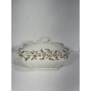 Haviland Limoges Rectangular Tureen With Lid Bowl  Fine Bone Shleiger Depose